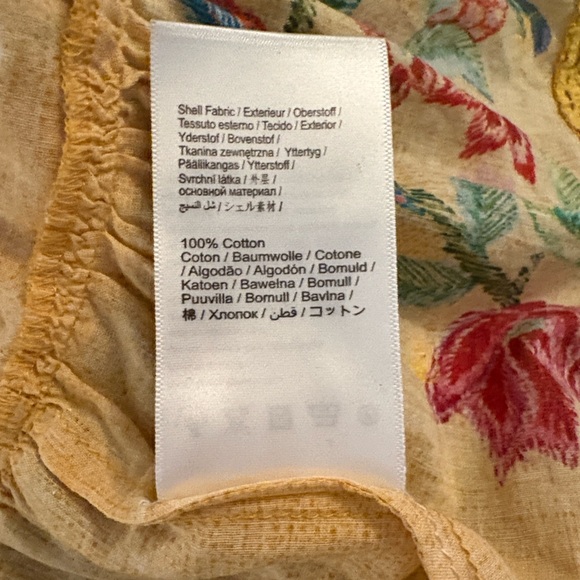 FARM Rio Vibrant and Romantic Sunshine Yellow Floral Mini Skirt Size Medium - Picture 3 of 6